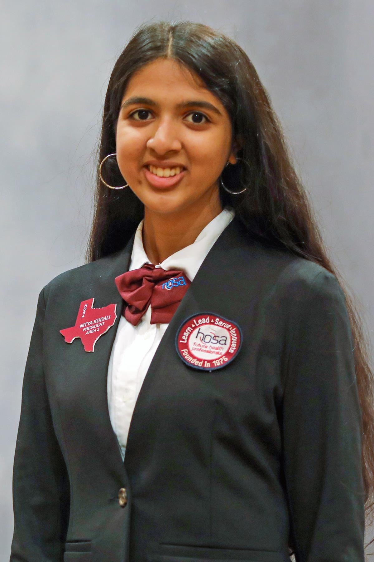 Langham Creek High School junior Nitya Kodali was elected Area 2 President for the Texas HOSA.